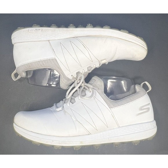 Skechers Go Golf Casual Faux Leather Golf Shoes White 14885W Lace Up Women's 8.5 - Picture 8 of 10